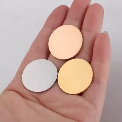 Round Stainless Steel Blank Metal Tags