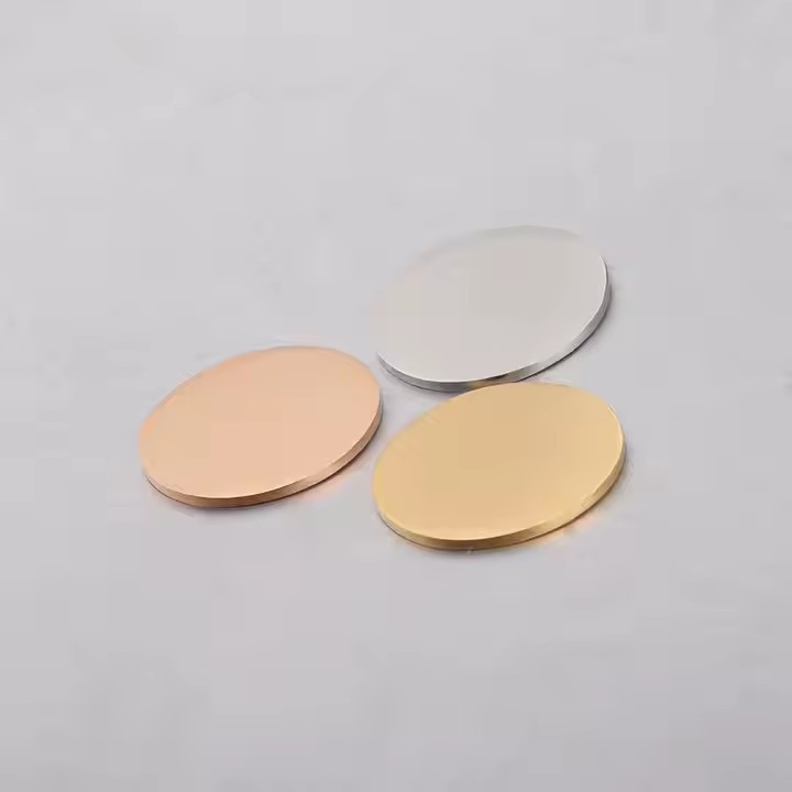 Round Stainless Steel Blank Metal Tags