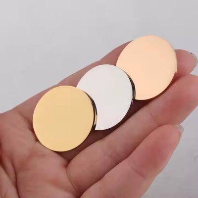 Round Stainless Steel Blank Metal Tags
