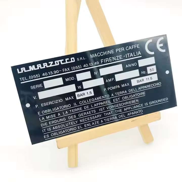 Self-Adhesive Aluminum Industrial Metal Tags for Equipment Labeling
