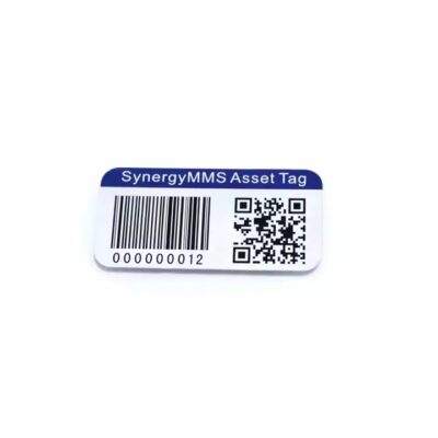 Custom QR Code Metal Label with 3M Adhesive