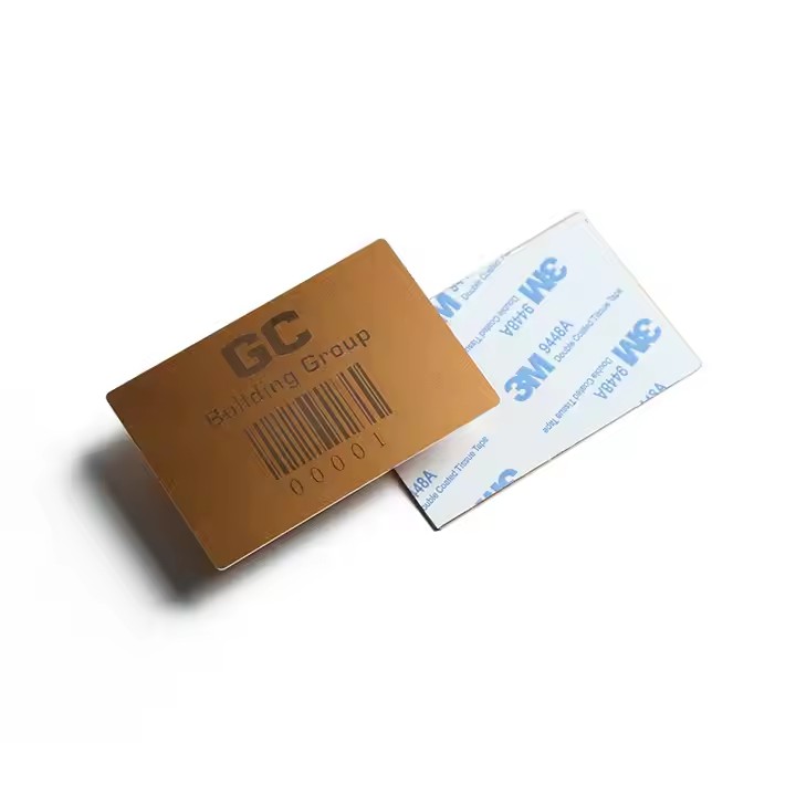 Waterproof Custom Metal Label with Adhesive Backing