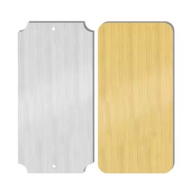 Best-selling stainless steel and aluminum rectangular and square metal tags