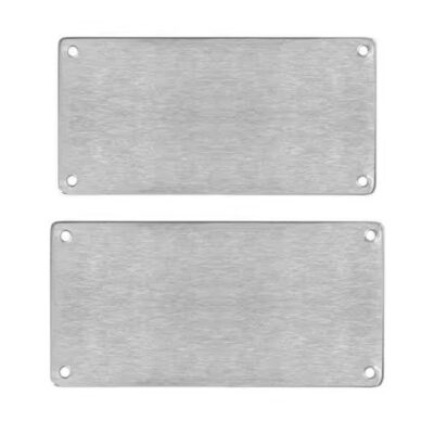 Best-selling stainless steel and aluminum rectangular and square metal tags