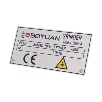 Hot-Selling Stainless Steel Motor Nameplates Industrial Metal Tags
