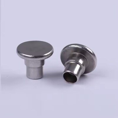 High-quality stainless steel screw-in and rivet mounting tags
