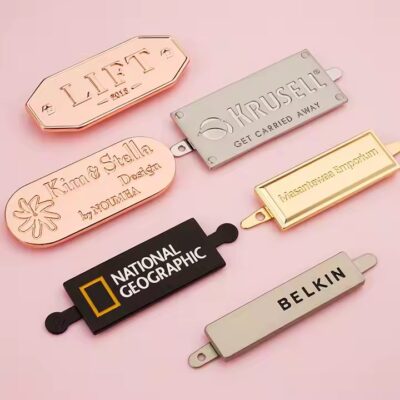 High-Quality Custom Shaped Metal Tags for Handbag Accessories