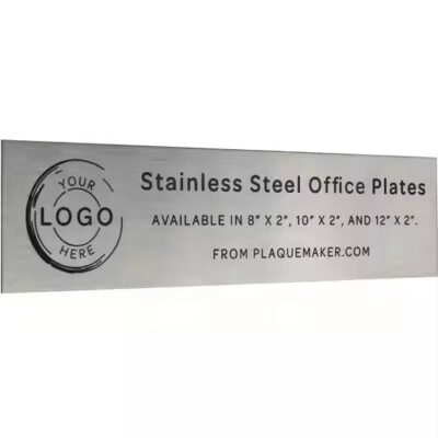 Waterproof stainless steel laser engraved tag for industrial labeling