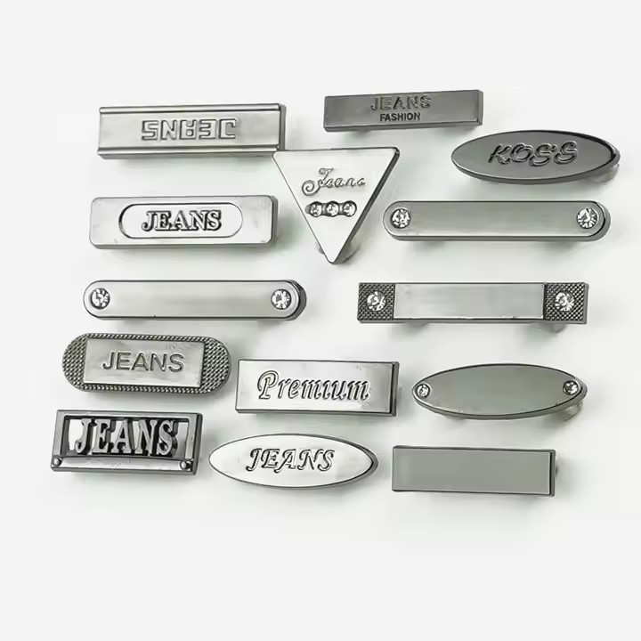 Custom Zinc Alloy Logo Tags with Embossed Branding