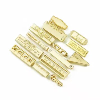 Custom Zinc Alloy Logo Tags with Embossed Branding