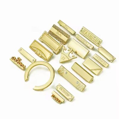 Custom Zinc Alloy Logo Tags with Embossed Branding