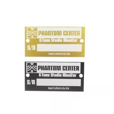 Aluminum metal tag with printed barcode
