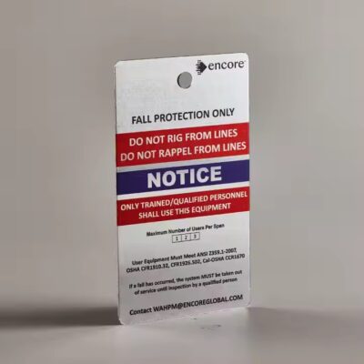 Aluminum metal asset tag for equipment with laser engraving