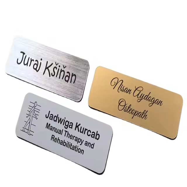 Custom chemical etched and laser engraved aluminum tags