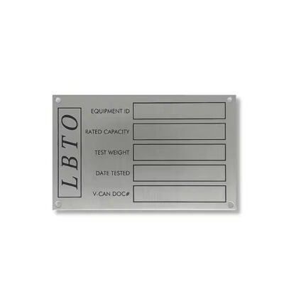 Custom chemical etched and laser engraved aluminum tags
