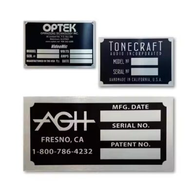 Industrial Metal Tags for Machinery and Equipment Identification