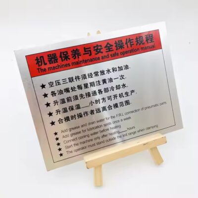 Industrial Metal Tags for Machinery and Equipment Identification
