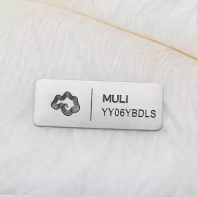Custom flexible aluminum tags for industrial asset labeling