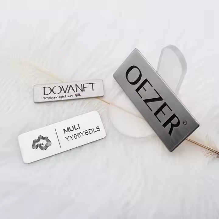Custom flexible aluminum tags for industrial asset labeling