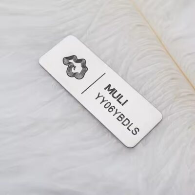 Custom flexible aluminum tags for industrial asset labeling