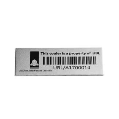 Custom laser-engraved aluminum asset tracking tags