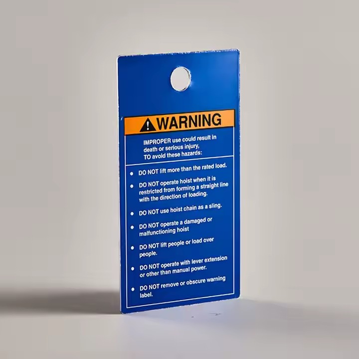 Anodized aluminum asset tag with laser marking for equipment tracking