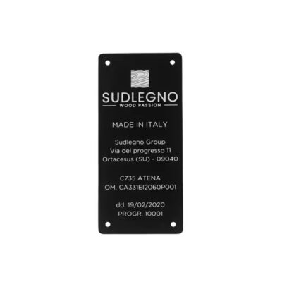 Custom stainless steel barcode metal asset tag for equipment tracking