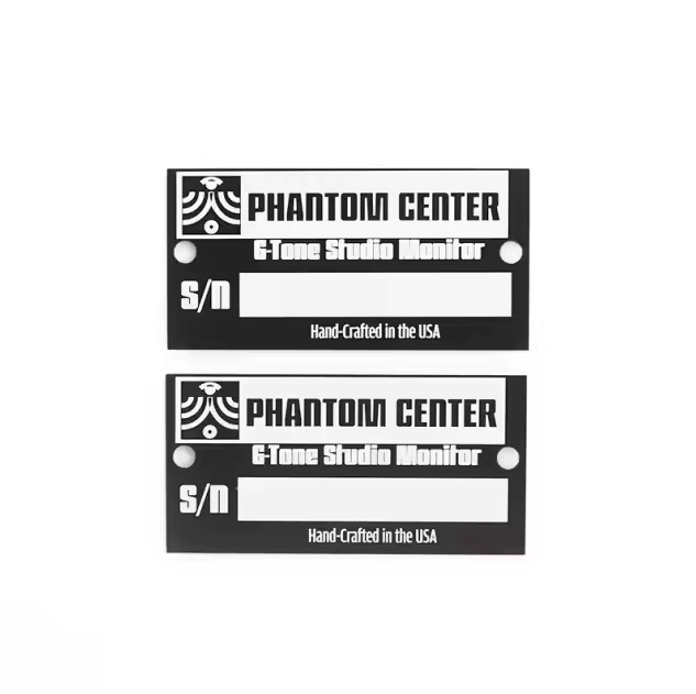 Custom stainless steel barcode metal asset tag for equipment tracking