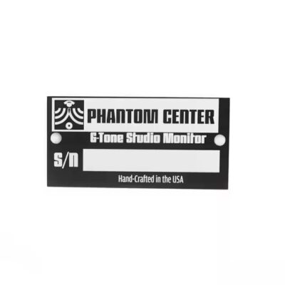 Custom stainless steel barcode metal asset tag for equipment tracking