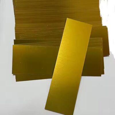 Custom anodized aluminum rectangular and square metal tags