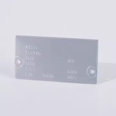 Custom printed metal machine instruction label