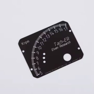 Custom printed metal machine instruction label