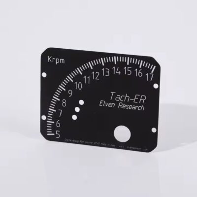 Custom printed metal machine instruction label