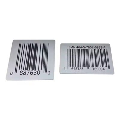 Metal label for digital printing and production identification