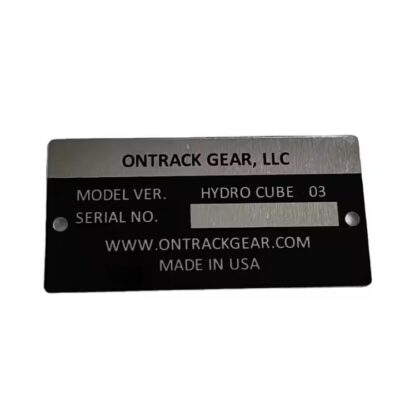 Custom printed metal marking label for industrial use