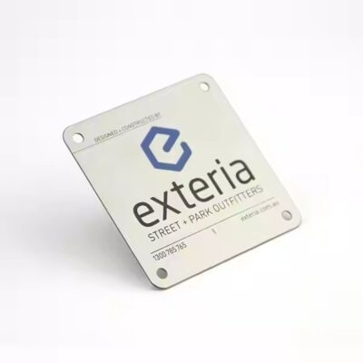 Custom printed metal marking label for industrial use