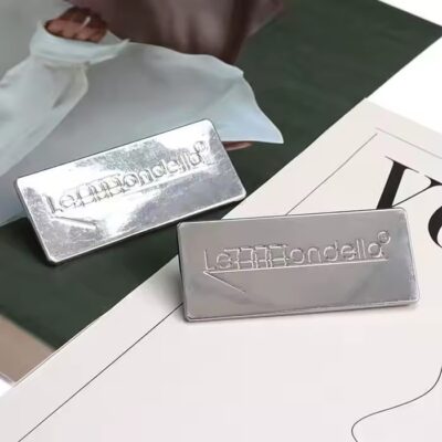 Custom stamped stainless steel tags for industrial labeling