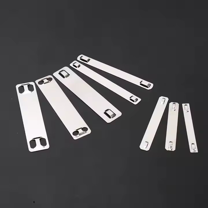 High-quality stainless steel rectangular cable tags for wire marking