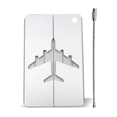 Anodized aluminum luggage tags in various colors