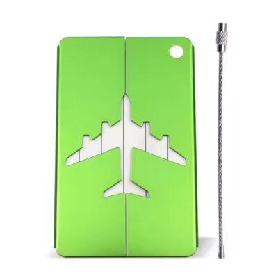Anodized aluminum luggage tags in various colors