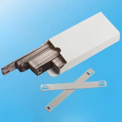 Custom metal cable ID tags for wires and cables