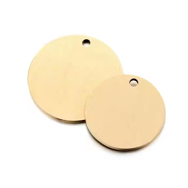 Custom Size Stylish Brass and Copper Tags