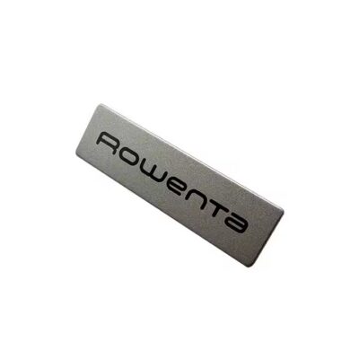 Custom laser engraved aluminum label for engine and electronics