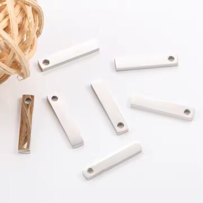 Custom Blank Metal Tags for DIY Jewelry Logo Components
