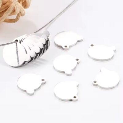 Custom Blank Metal Tags for DIY Jewelry Logo Components