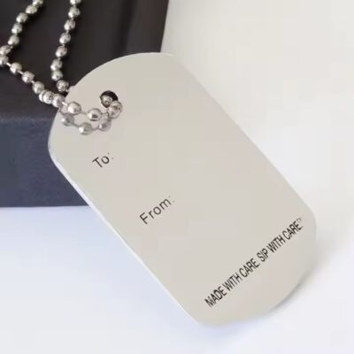 Blank Custom Metal Military Dog Tag for ID