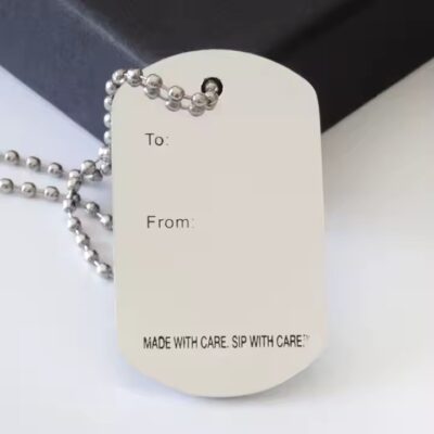 Blank Custom Metal Military Dog Tag for ID