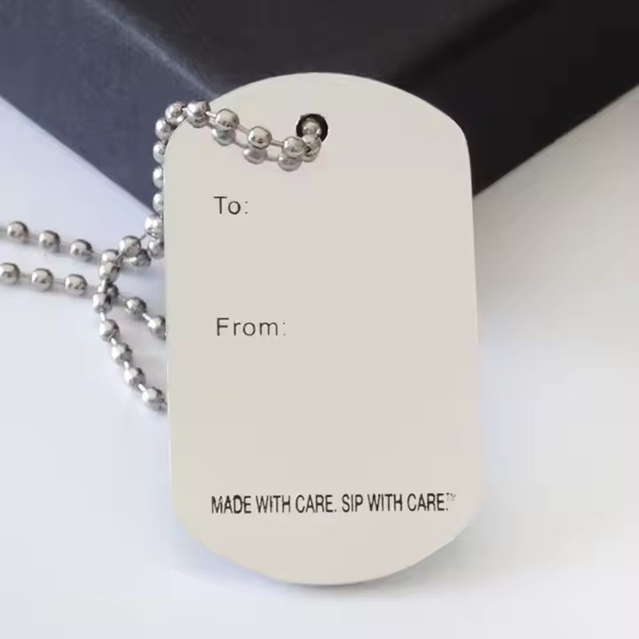Blank Custom Metal Military Dog Tag for ID