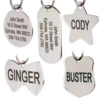 Custom Stainless Steel Metal Pet ID Tag