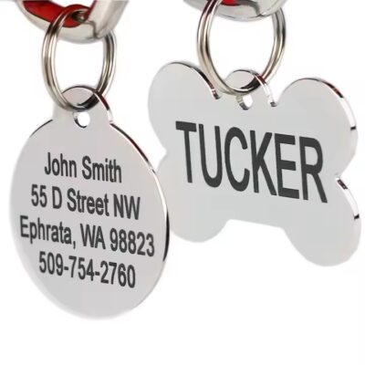 Custom Stainless Steel Metal Pet ID Tag